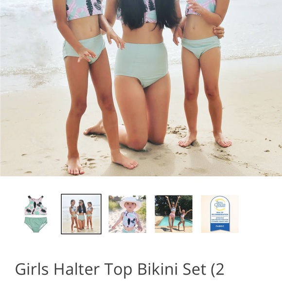 Girls Green Bikini Set - Picture 2 of 2